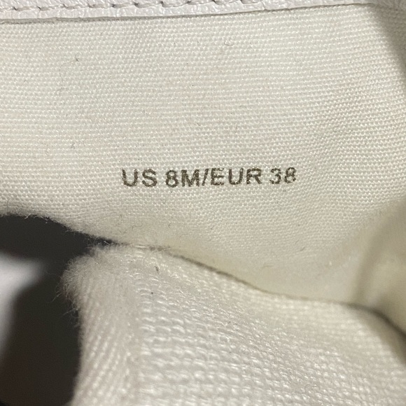 VINCE - Cream canvas high top sneakers w/ duster- SZ 8 - Picture 12 of 13